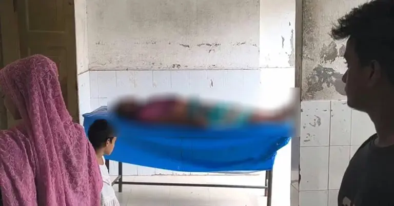 নিহত কৃষকের মরদেহ